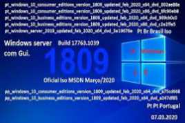 Windows 10 X86 e X64 - Maio de 2020 - PTBR